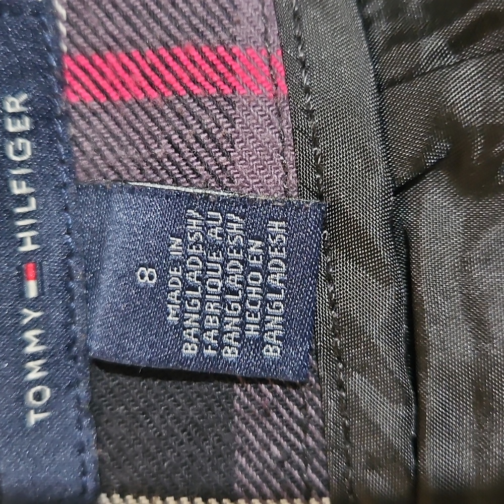 👗Tommy Hilfiger Pink and Black Mini Pencil Skirt Work - Picture 2 of 9